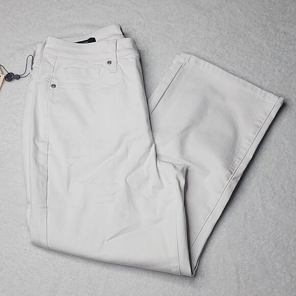 072 NWT NYDJ Joni High Rise Straight Leg Relaxed Fit Carpi Size 4 - Picture 3 of 6